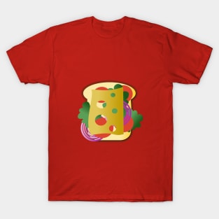 Swiss Cheese Sandwich T-Shirt